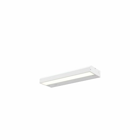 DALS LIGHTING 12in Hardwired Non-swivel Linear 4W 250 Lumens Cri90 HLF12-3K-WH